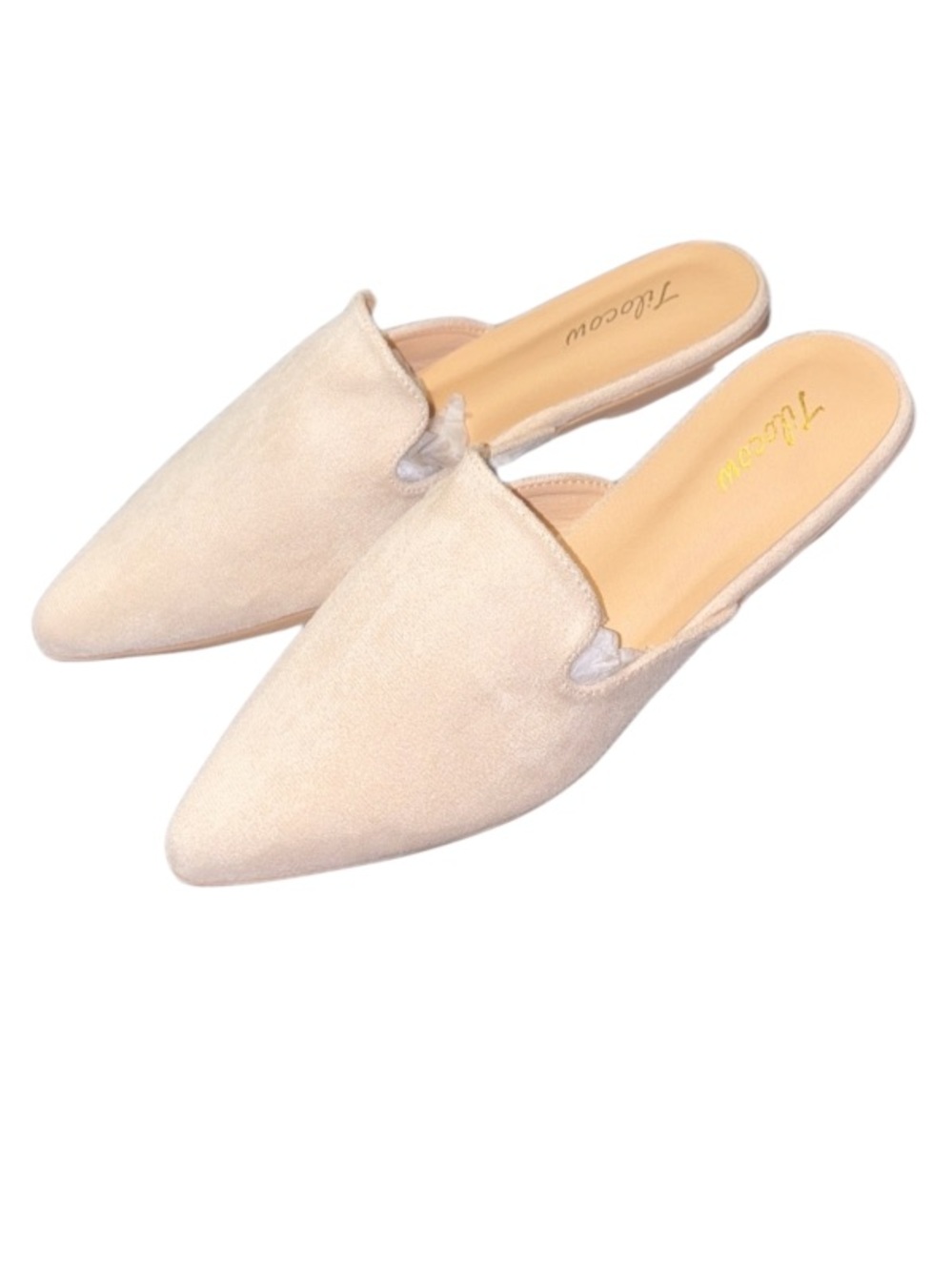 Tilocow Blush Nude Suede Mules NEW!